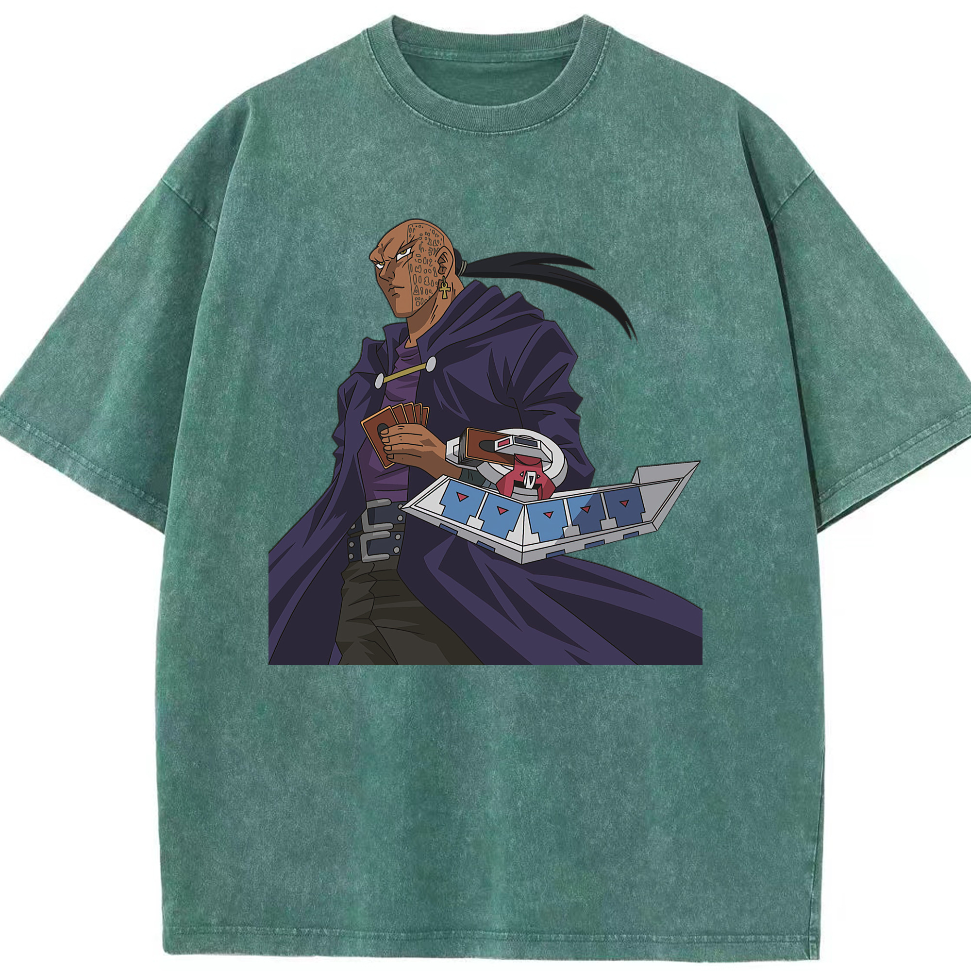 （画像用） 遊☆戯☆王 Yu-Gi-Oh! 綿100% ヴィンテージ風 半袖Tシャツ（フロントプリント）